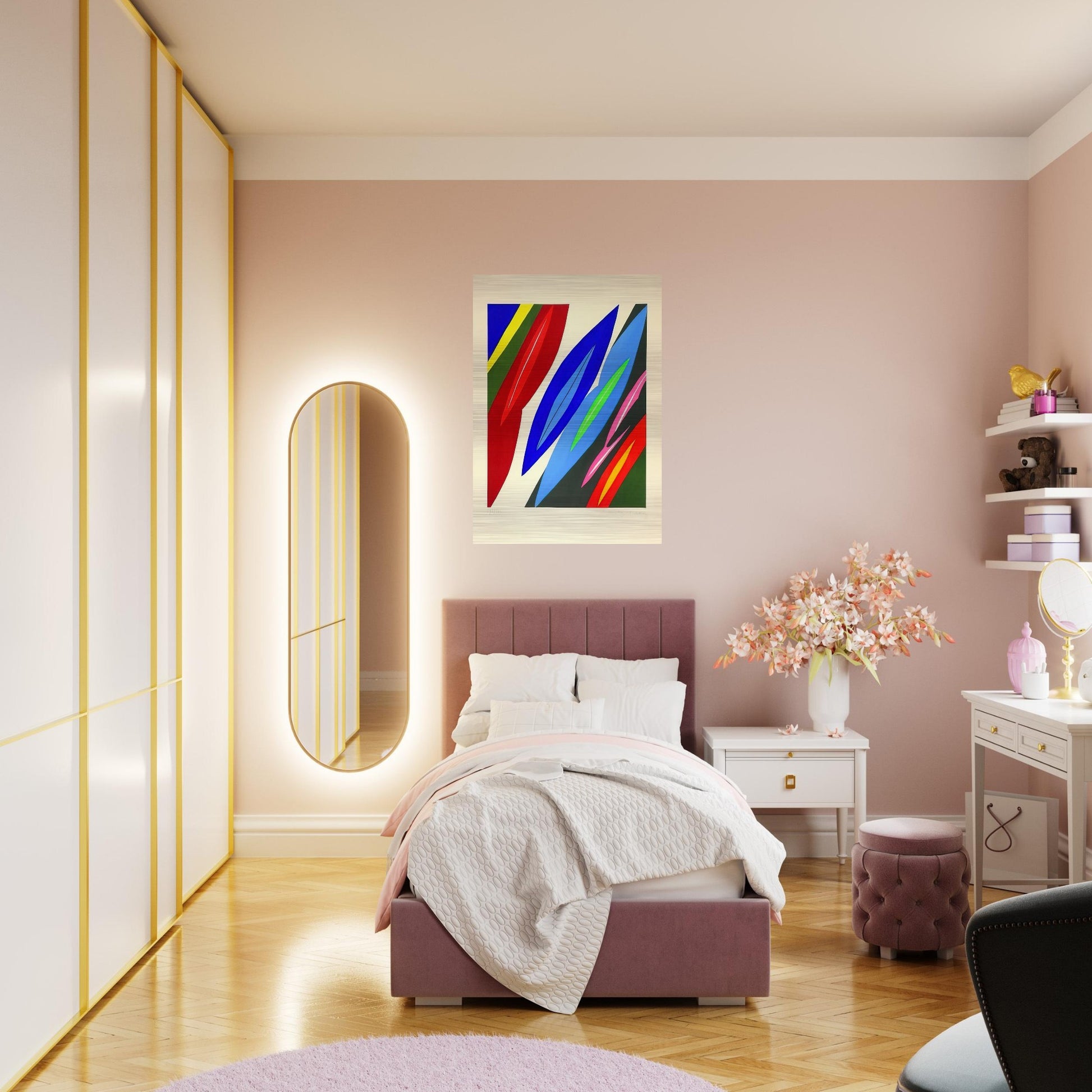 Farblitho 1968 - 2 NOR - 1968 - Ernst Wilhelm Nay Brushed Aluminum Print - 70x100 cm / 28x40 inches | Ernst Wilhelm Nay Aluminum Print | Ernst Wilhelm Nay Prints