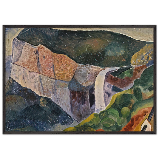 Govetts Leap - 1933 - Grace Cossington Smith Framed Art Print – Black Wooden Frame - Default Title - -Framed Art Print