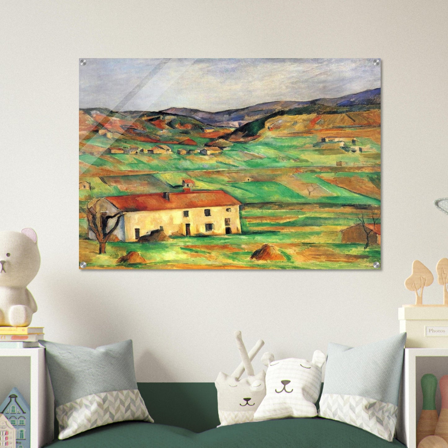 Gardanne - Paul Cézanne Acrylic Print - 70x100 cm / 28x40″ inches