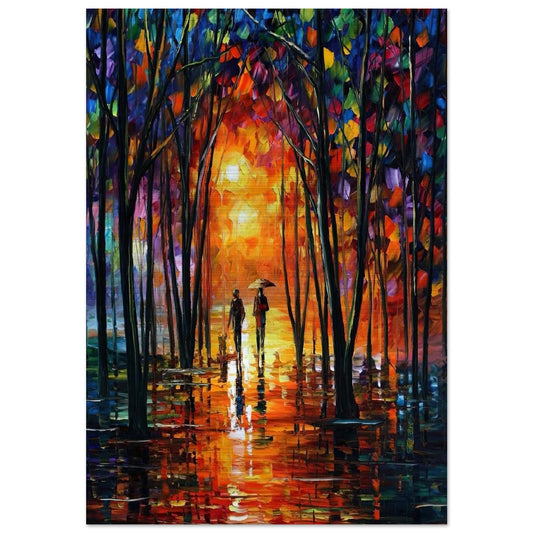 Leonid Afremov - Leonid Afremov Brushed Aluminum Print - 70x100 cm / 28x40 inches | Leonid Afremov Aluminum Print | Leonid Afremov Prints
