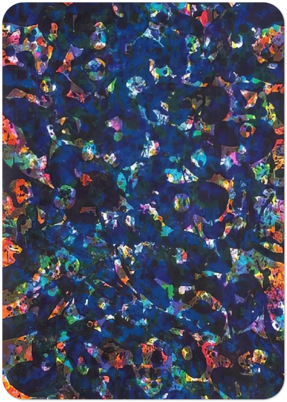 Her Blue Deeps By Sam Francis Pack of 10 Post Cards | Sam Francis Post Cards | A6 (10.5 x 14.8 cm) - 4.1 x 5.8 inches
