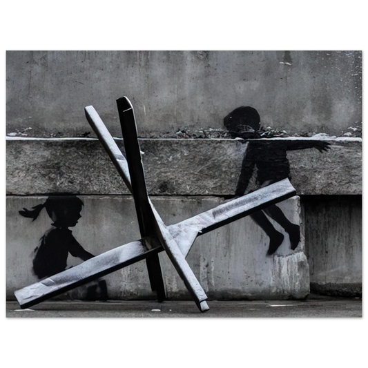 Banksy - KYIV KHRESHCHYATYK 9 2022 Fine Art Poster - 13x18 cm / 5x7 inches