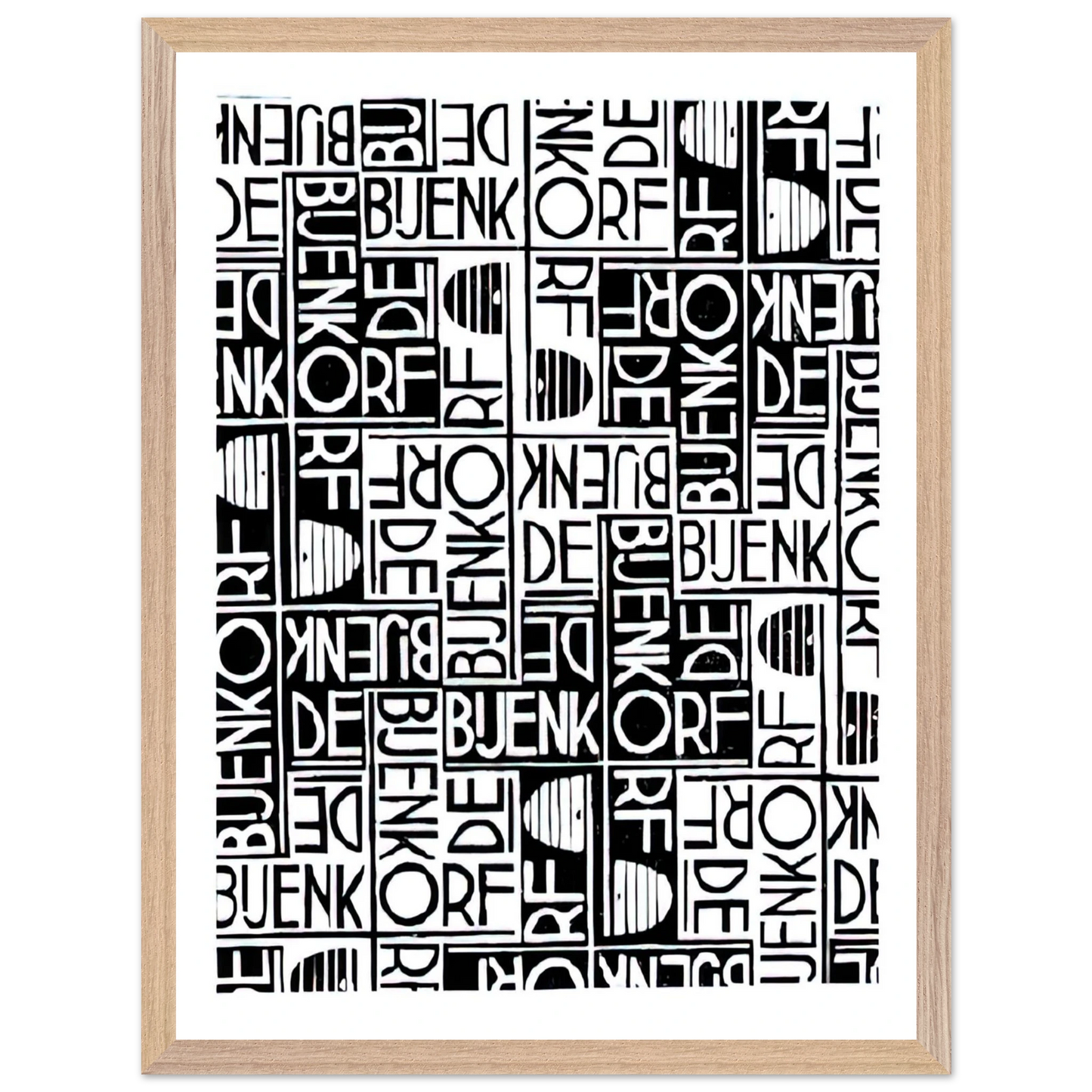 MC Escher - ESCHER (18) Wall Art - 21x29.7 cm / 8x12" - Premium Wooden Framed Poster With Fine Art Paper - White frame