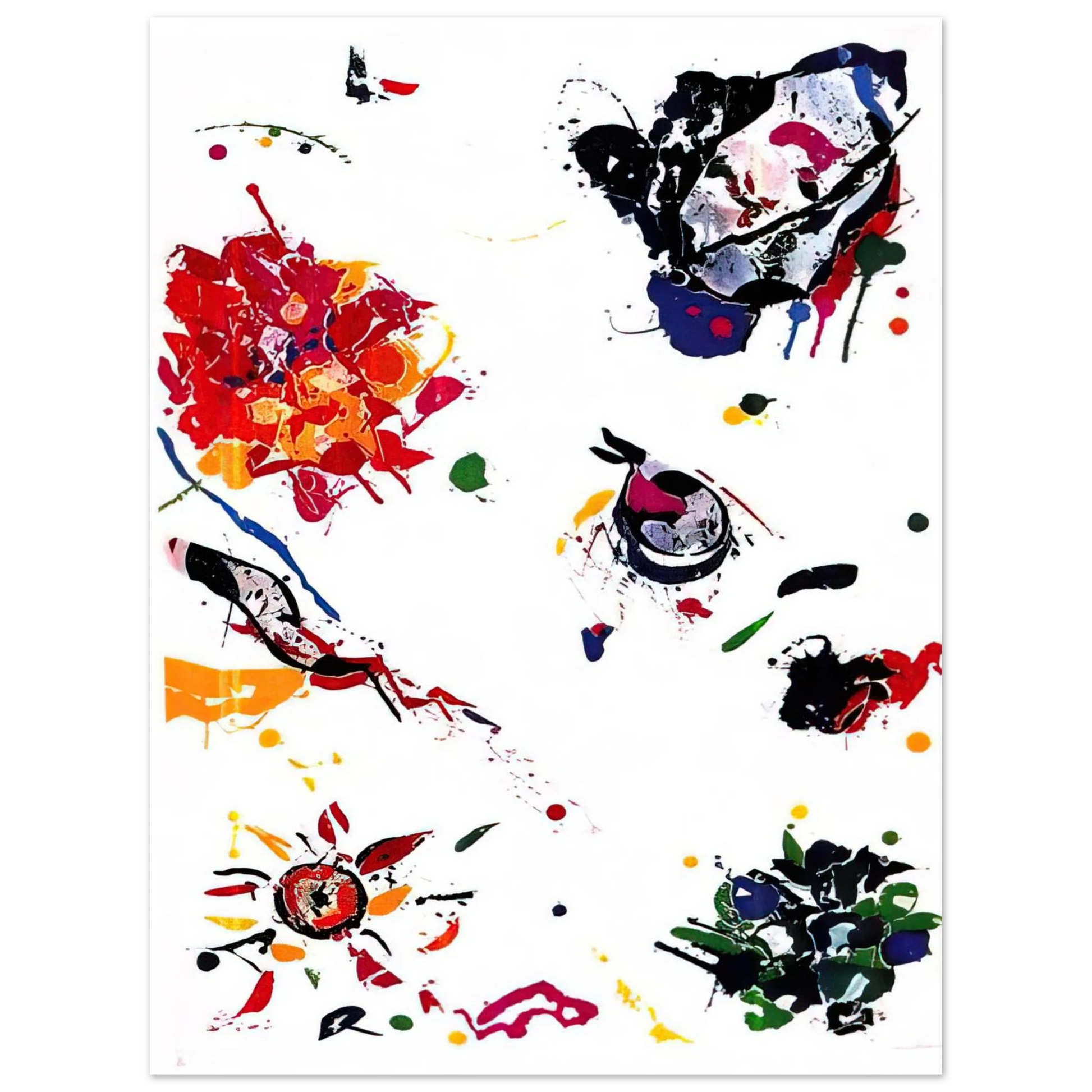 Sam Francis - Untitled  SFE-046  Fine Art Poster - Default Title