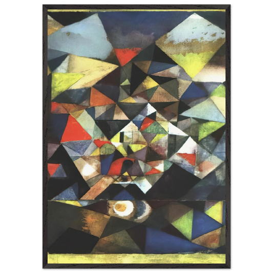 WITH THE EGG 1917 - Paul Klee 70x100 cm / 28x40 inches Framed Art Print – Black Wooden Frame