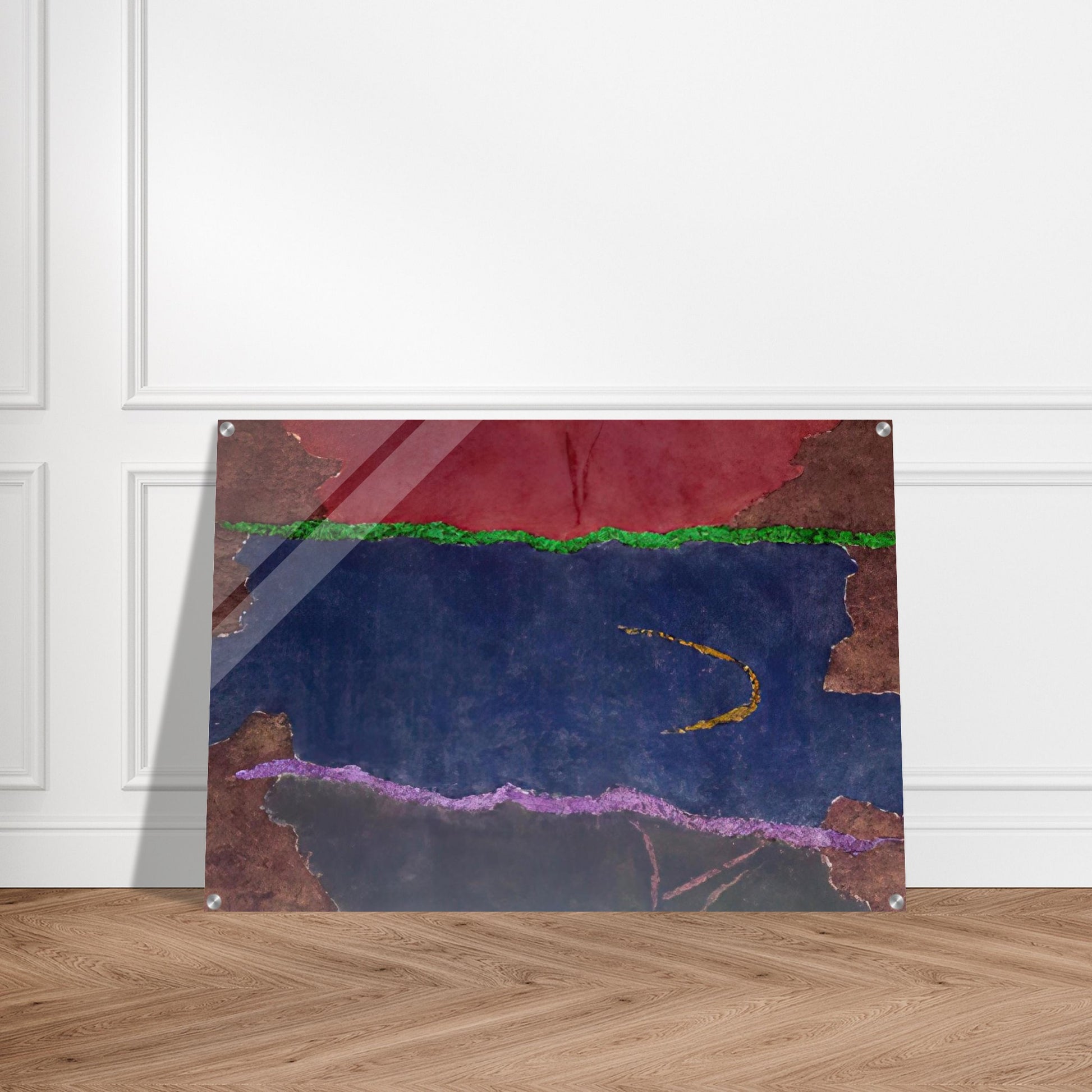 Infinity Field, Lefkada Series - 1982 - Theodoros Stamos Acrylic Print - 70x100 cm / 28x40″ inches | Theodoros Stamos Wall Art | Theodoros Stamos Prints