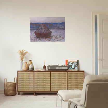 Stack of Wheat - claude monet Brushed Aluminum Print - 70x100 cm / 28x40 inches | claude monet Aluminum Print | claude monet Prints