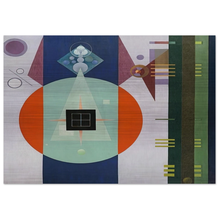 DARK SQUARE 1938 - Rudolf Bauer Brushed Aluminum Print - 70x100 cm / 28x40 inches | Rudolf Bauer Aluminum Print | Rudolf Bauer Prints