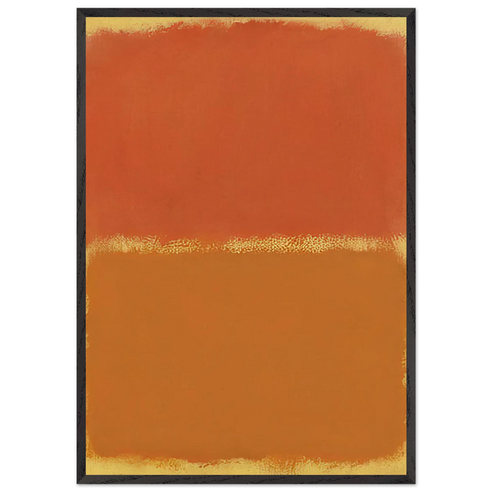 Orange Red Orange - 1961 - Mark Rothko 70x100 cm / 28x40 inches Framed Art Print – Black Wooden Frame