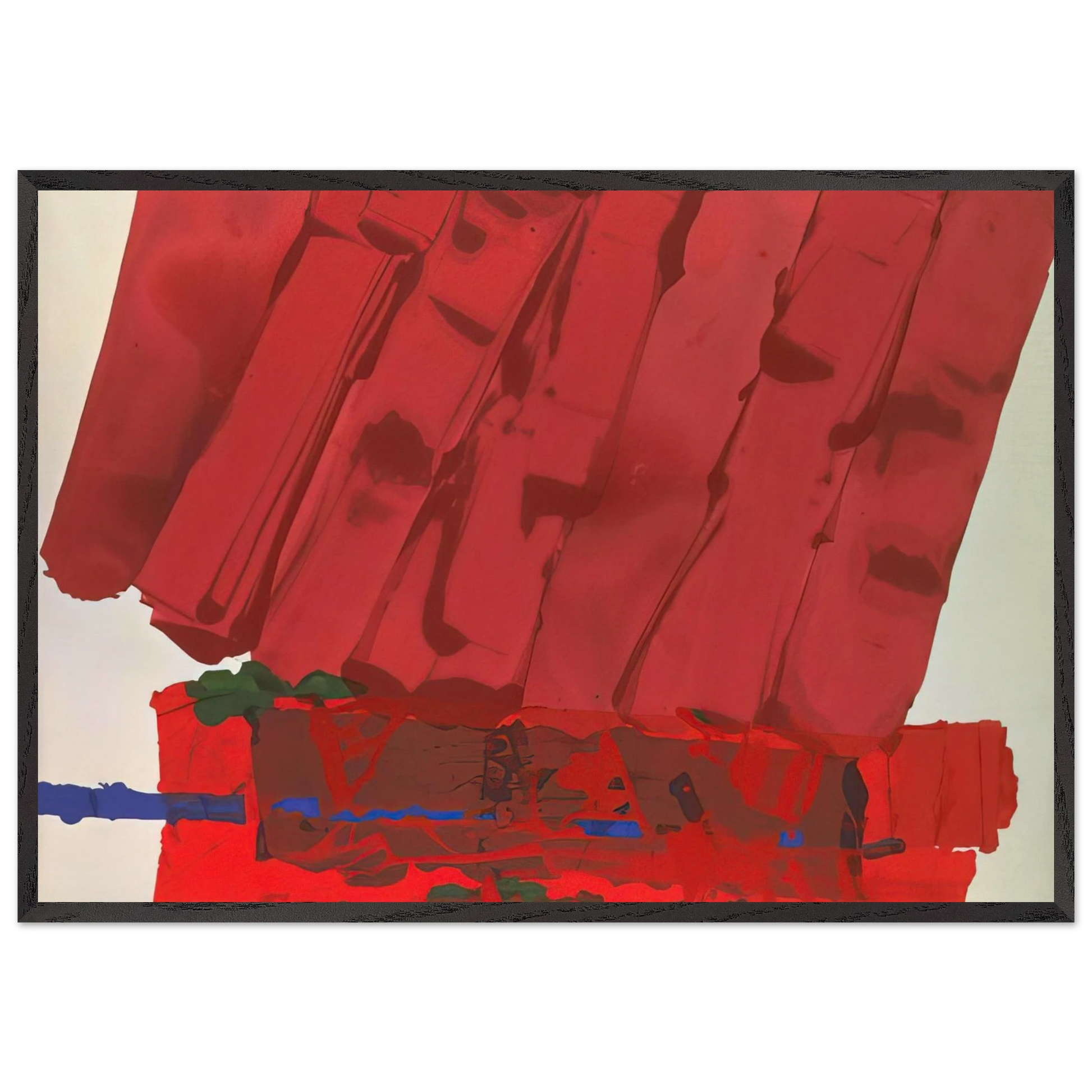 Flodden - 1978 - Albert Irvin Framed Art Print – Black Wooden Frame - Default Title - -Framed Art Print