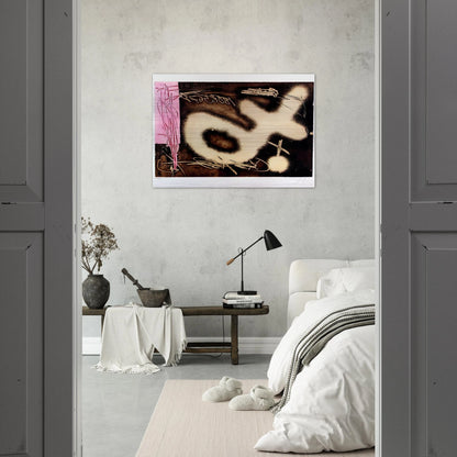 EL P NDULO INM VIL I 1982 - Antoni Tapies Brushed Aluminum Print - 70x100 cm / 28x40 inches | Antoni Tapies Aluminum Print | Antoni Tapies Prints