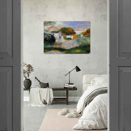 Houses in the Trees - Pierre-Auguste Renoir Acrylic Print - 70x100 cm / 28x40″ inches