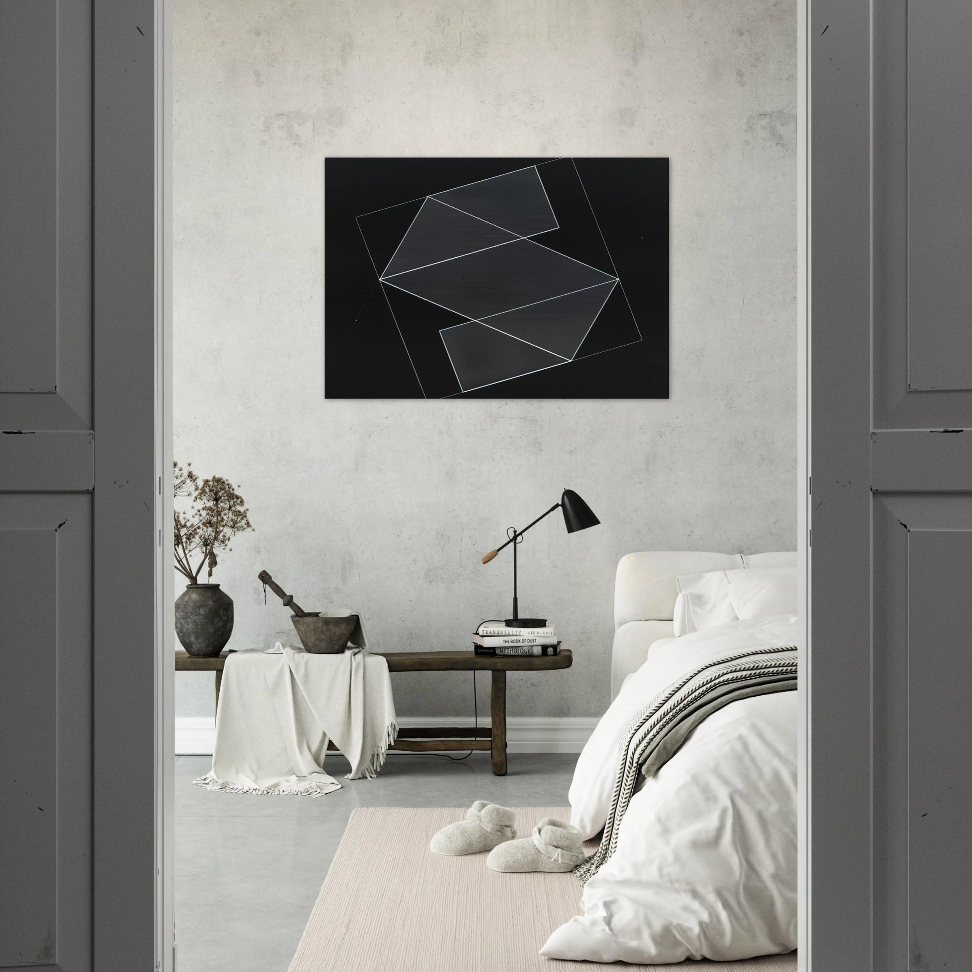 STRUCTURAL CONSTELLATION 1952 - Josef Albers Brushed Aluminum Print - 70x100 cm / 28x40 inches | Josef Albers Aluminum Print | Josef Albers Prints