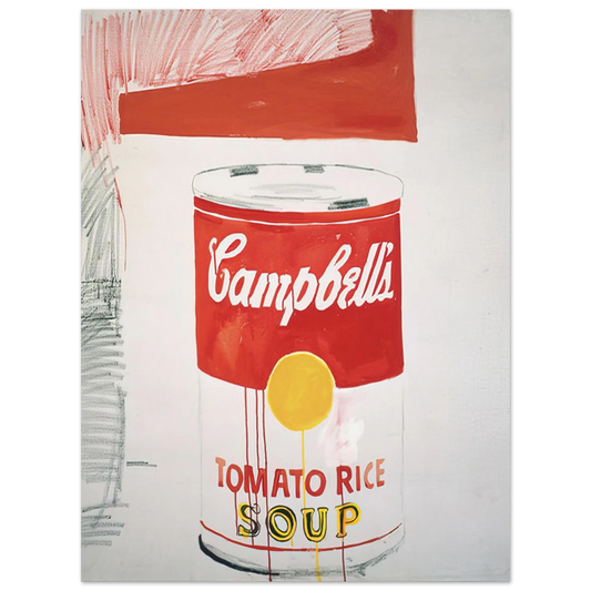 Andy Warhol - Campbell's Soup Can  Tomato Rice  Fine Art Poster - 13x18 cm / 5x7 inches
