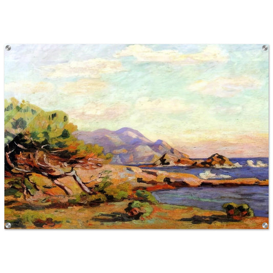 La Pointe du Lou Gaou - 1911 - Armand Guillaumin Acrylic Print - 70x100 cm / 28x40″ inches | Armand Guillaumin Wall Art | Armand Guillaumin Prints