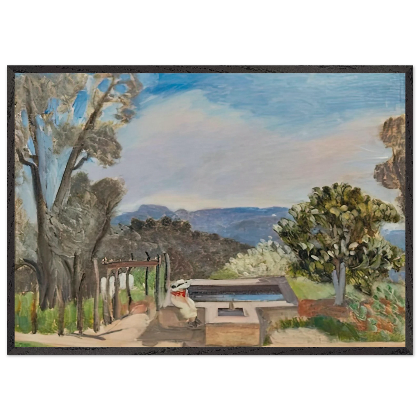 LE VIVIER PAYSAGE DE PROVENCE 1923 - Henri Matisse Framed Art Print – Black Wooden Frame - Default Title - -Framed Art Print
