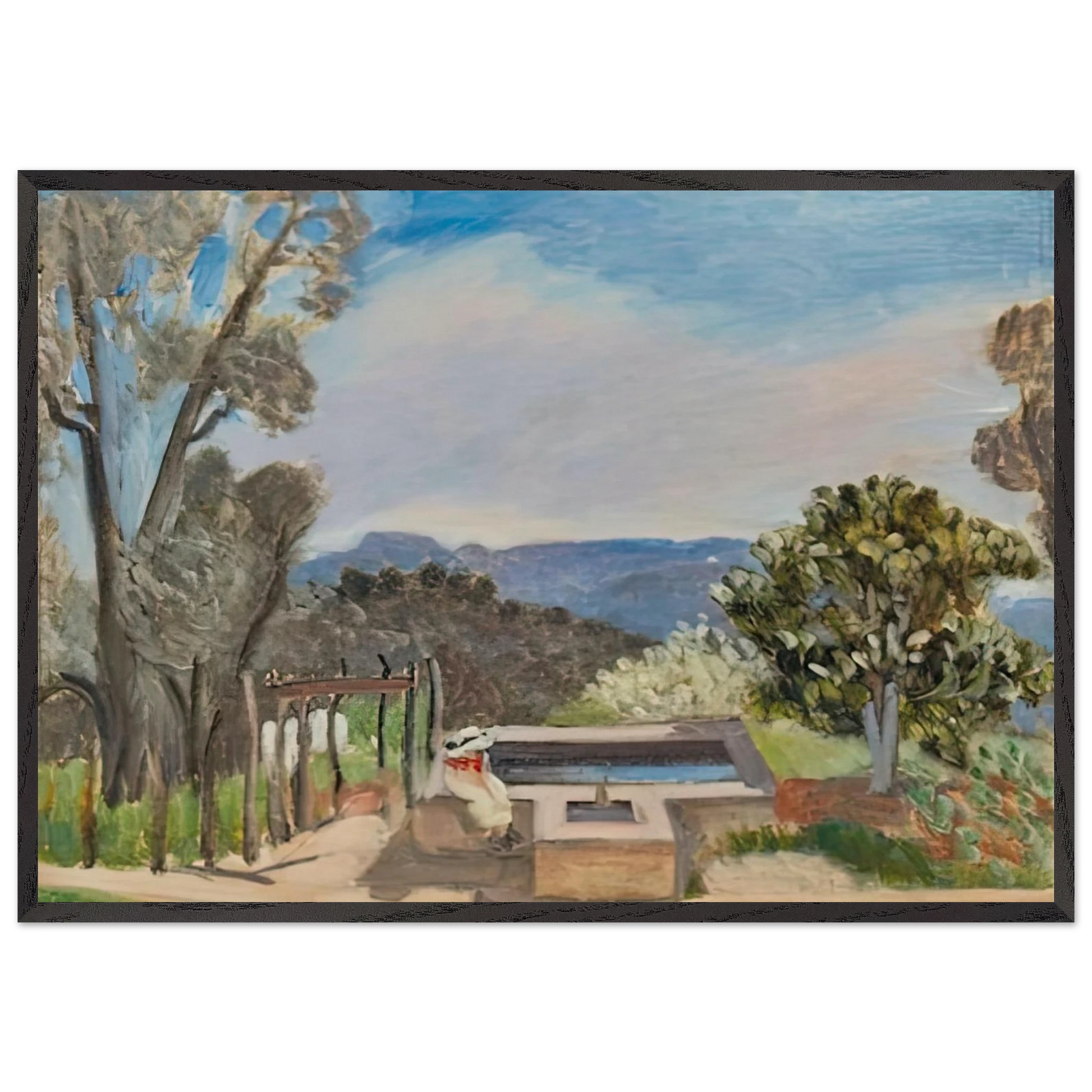 LE VIVIER PAYSAGE DE PROVENCE 1923 - Henri Matisse Framed Art Print – Black Wooden Frame - Default Title - -Framed Art Print