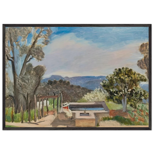 LE VIVIER PAYSAGE DE PROVENCE 1923 - Henri Matisse 70x100 cm / 28x40 inches Framed Art Print – Black Wooden Frame