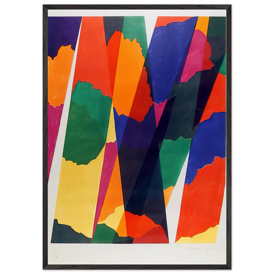 Wait - Untitled XIX - 1968 - Piero Dorazio Framed Art Print – Black Wooden Frame - Default Title - -Framed Art Print