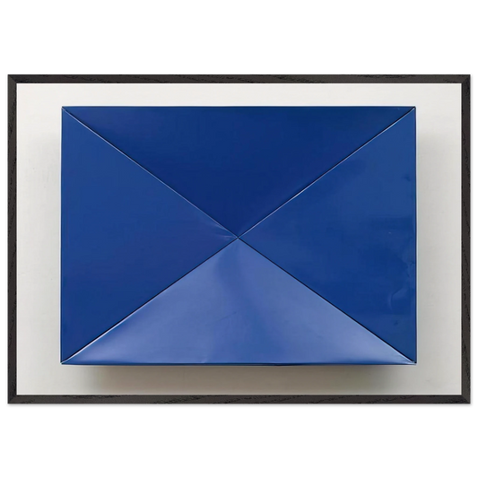 Fold - 1965 - Charlotte Posenenske Framed Art Print – Black Wooden Frame - Default Title - -Framed Art Print