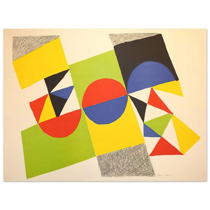Sonia Delaunay - RHYTHM COLOUR 1  75x100 cm / 30x40inches Fine Art Poster