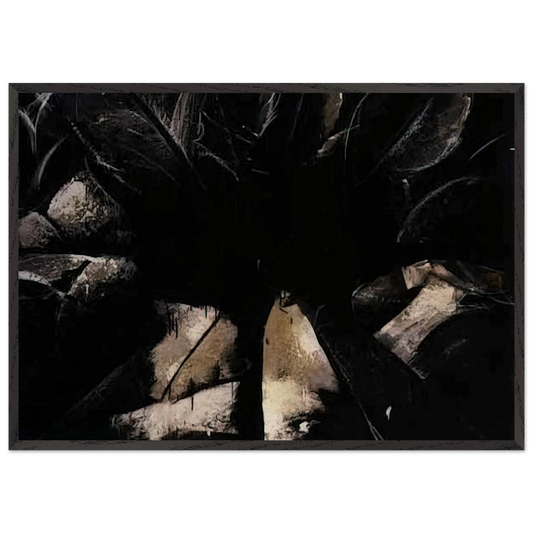 Jay DeFeoBIGCabbage Rose - Jay DeFeo Framed Art Print – Black Wooden Frame - Default Title - -Framed Art Print