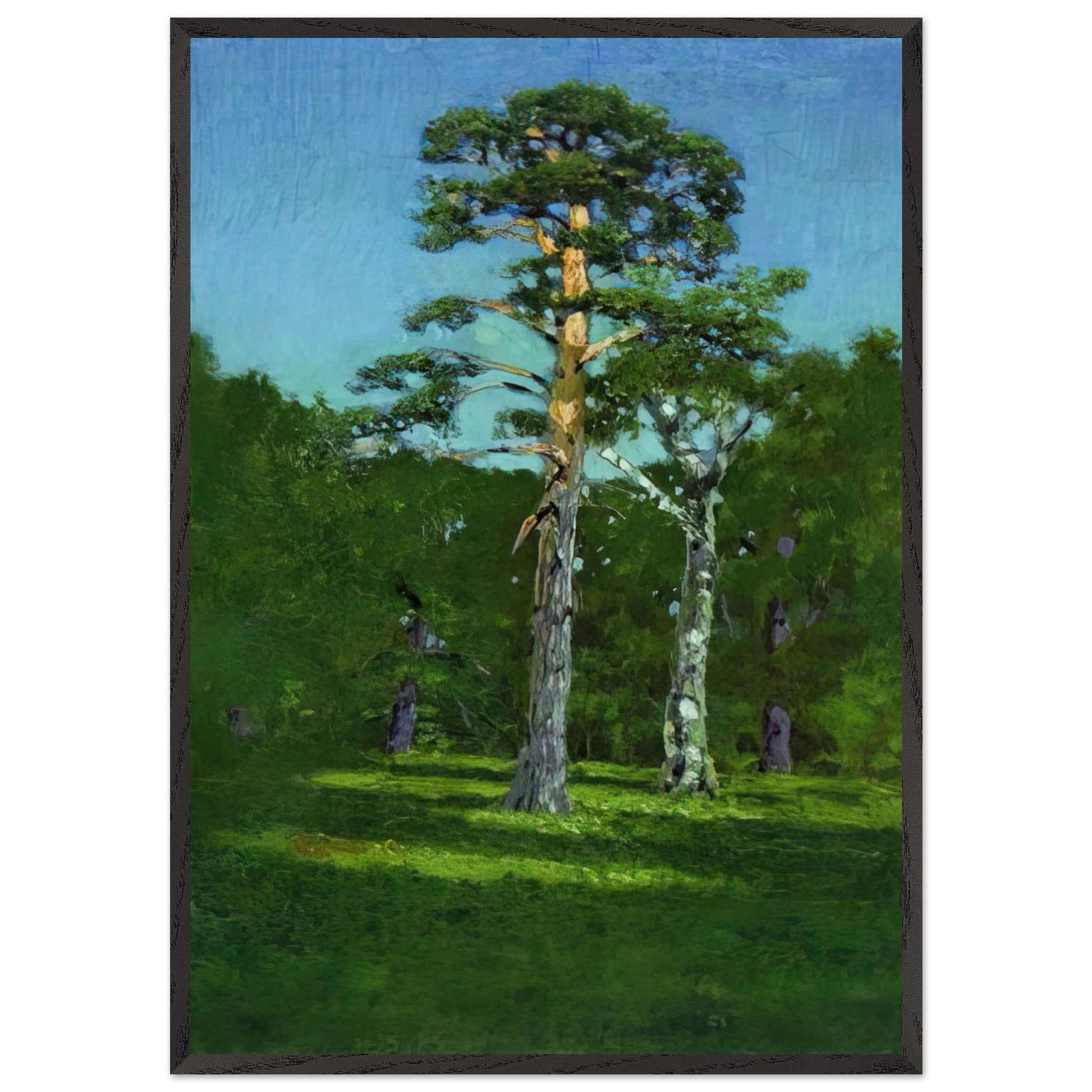 Pine - Arkhyp Kuindzhi Framed Art Print – Black Wooden Frame - Default Title - -Framed Art Print