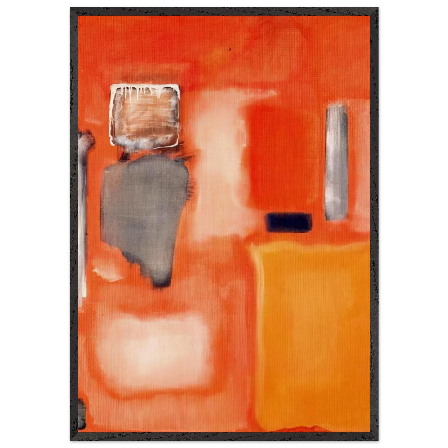 No 19 - 1949 - Mark Rothko Framed Art Print – Black Wooden Frame - Default Title - -Framed Art Print