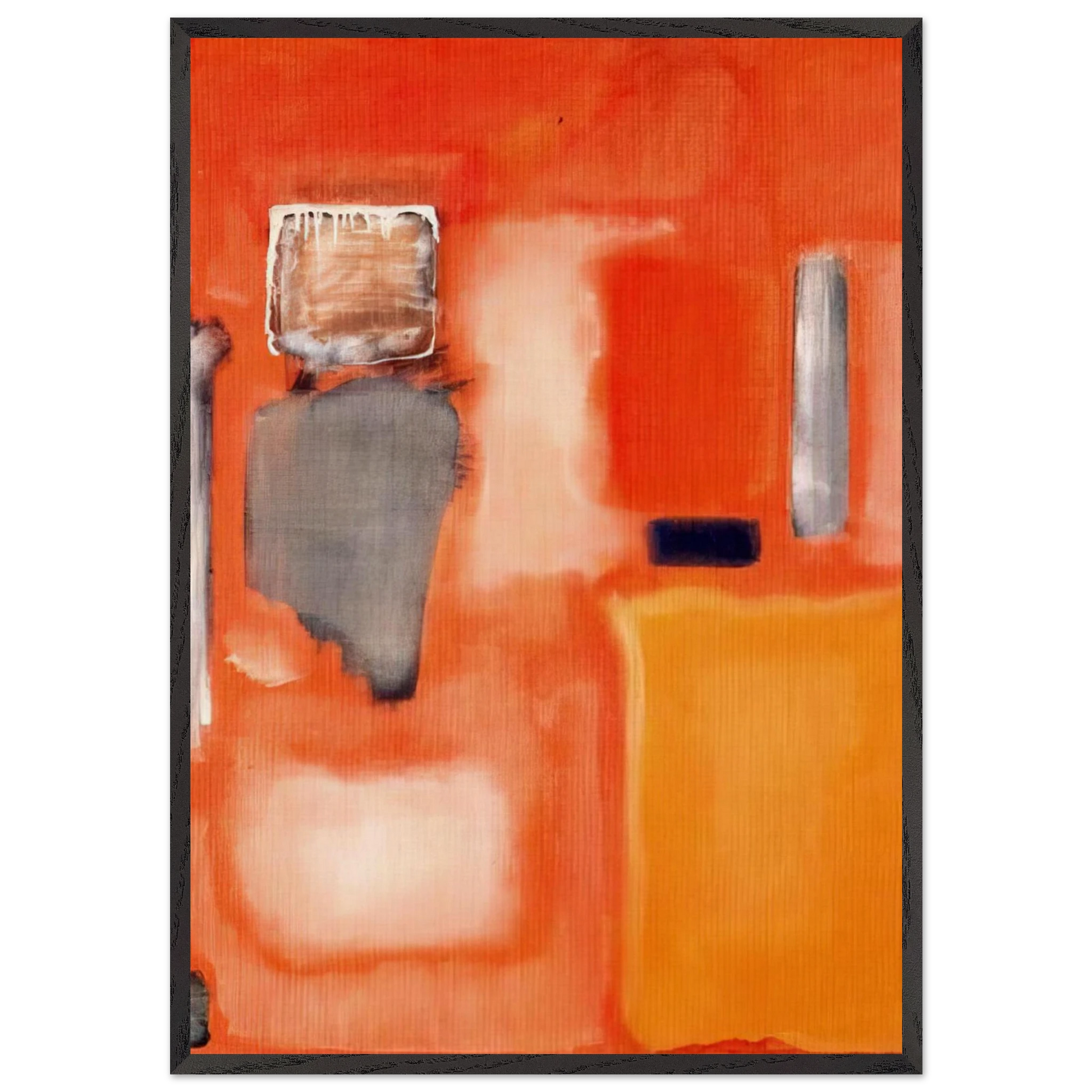 No 19 - 1949 - Mark Rothko Framed Art Print – Black Wooden Frame - Default Title - -Framed Art Print