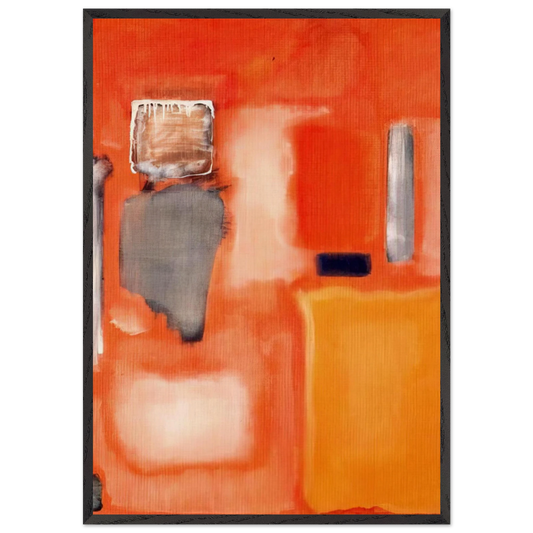 No 19 - 1949 - Mark Rothko Framed Art Print – Black Wooden Frame - Default Title - -Framed Art Print