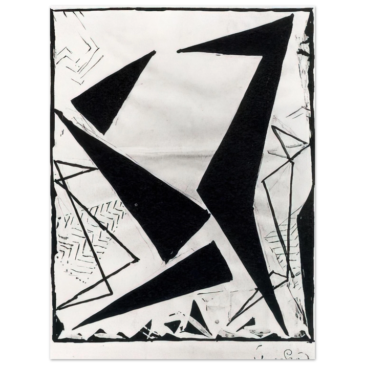 Frantisek Kupka - Study in black and white  75x100 cm / 30x40inches Fine Art Poster