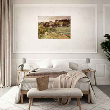 Landscape in Provence - Paul Cézanne Acrylic Print - 70x100 cm / 28x40″ inches | Paul Cézanne Wall Art | Paul Cézanne Prints