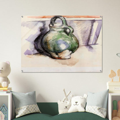 The Green Pitcher - Paul Cézanne Acrylic Print - 70x100 cm / 28x40″ inches