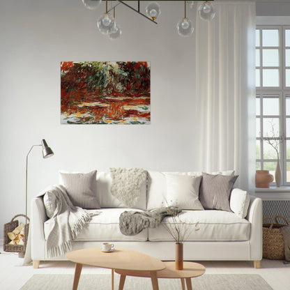 Water Lily Pond - claude monet Brushed Aluminum Print - 70x100 cm / 28x40 inches | claude monet Aluminum Print | claude monet Prints