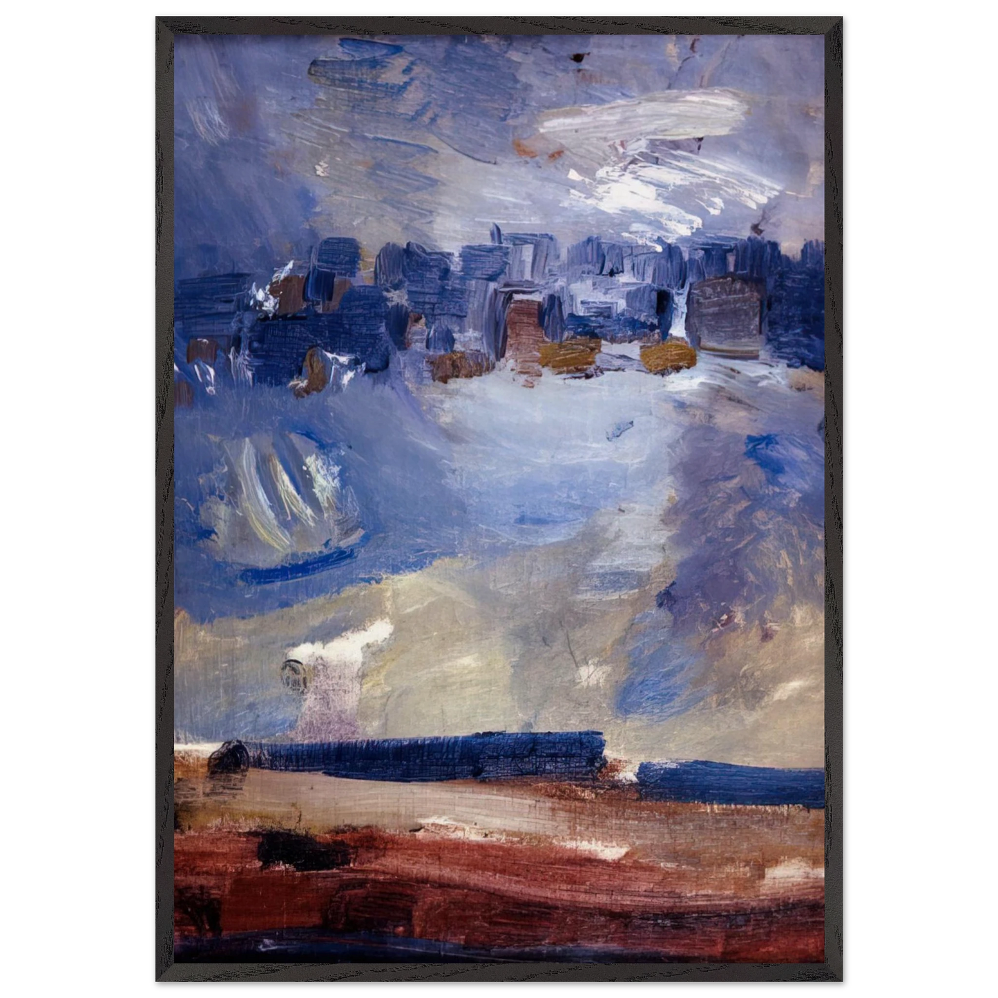 Wehawken Sequence - Abstract Art Expressionism - John Marin Framed Art Print – Black Wooden Frame - Default Title - -Framed Art Print