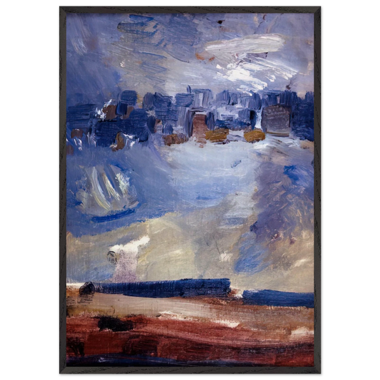 Wehawken Sequence - Abstract Art Expressionism - John Marin Framed Art Print – Black Wooden Frame - Default Title - -Framed Art Print