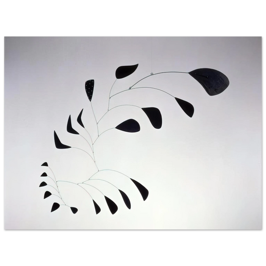 Alexander Calder - VERTICAL FOLIAGE 1941 Fine Art Poster - 13x18 cm / 5x7 inches