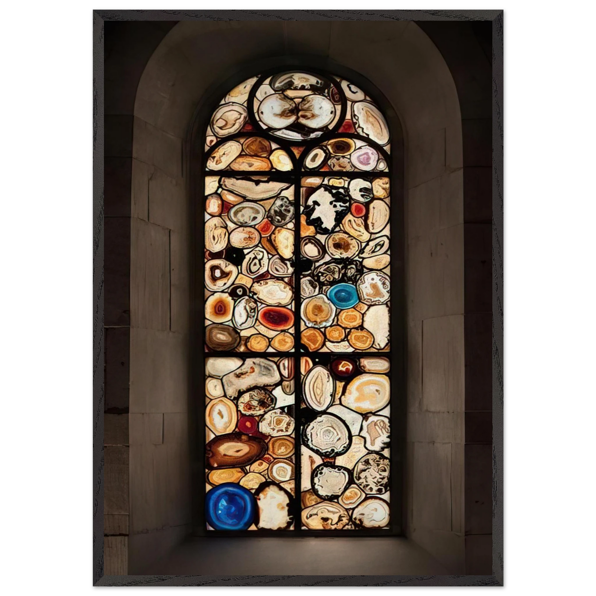 AHATFENSTER 2009 4 - Sigmar Polke Framed Art Print – Black Wooden Frame - Default Title - -Framed Art Print