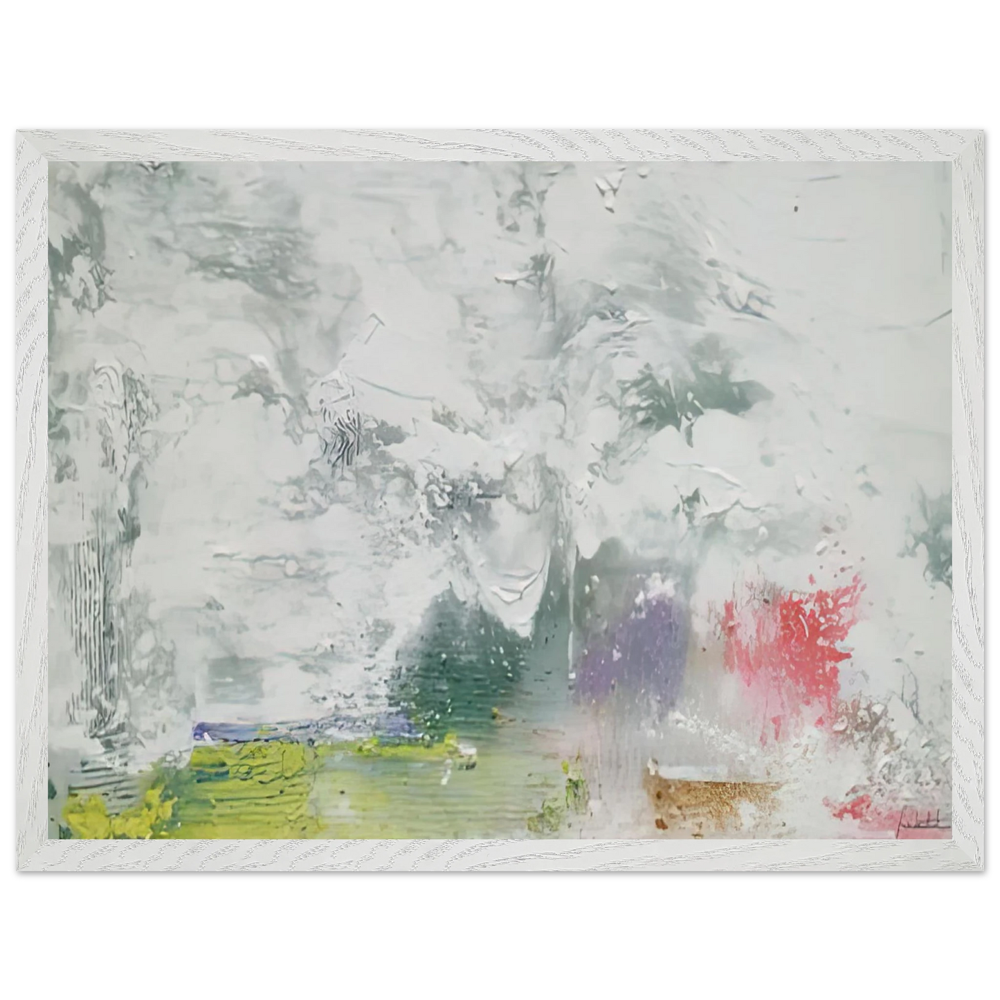 Helen Frankenthaler - Maelstrom, 1992- Wall Art - 30x40 cm / 12x16 inches - Premium Wooden Framed Poster With Fine Art Paper - Wood frame