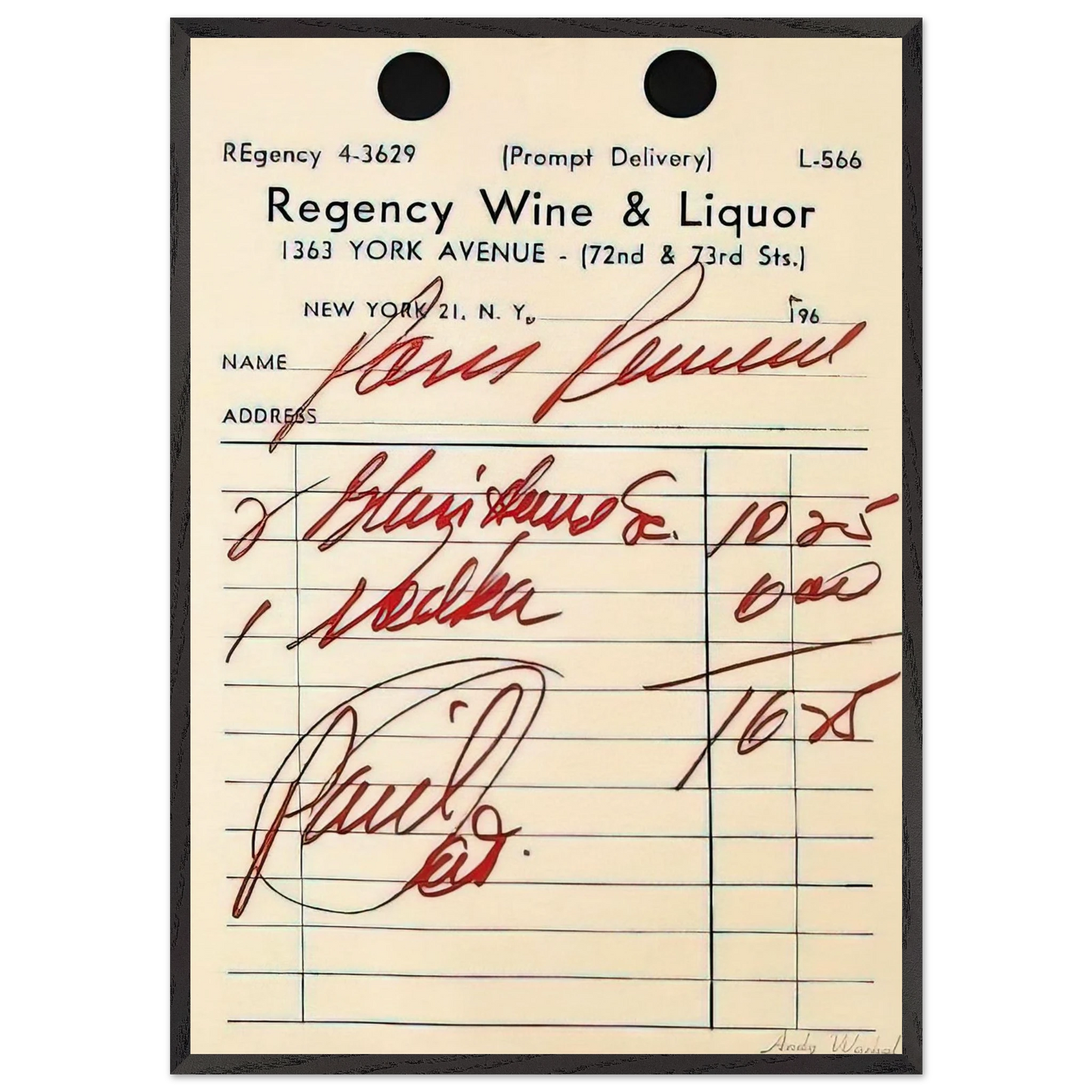 Paris Review Poster - Andy Warhol Framed Art Print – Black Wooden Frame - Default Title - -Framed Art Print