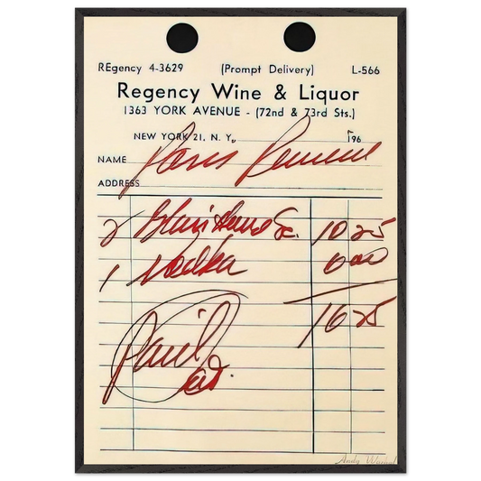 Paris Review Poster - Andy Warhol Framed Art Print – Black Wooden Frame - Default Title - -Framed Art Print