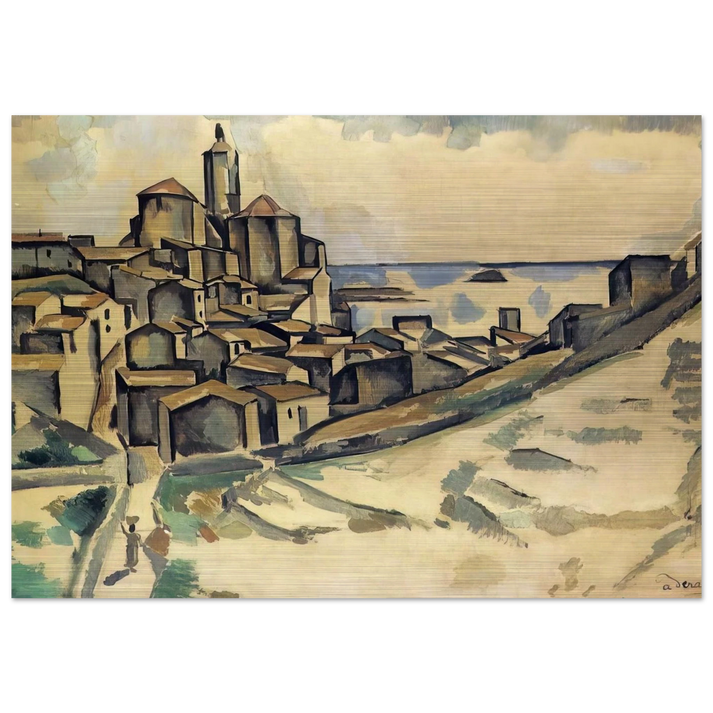 LANDSCAPE AT CADAQUES - Andre Derain Brushed Aluminum Print - 70x100 cm / 28x40 inches | Andre Derain Aluminum Print | Andre Derain Prints