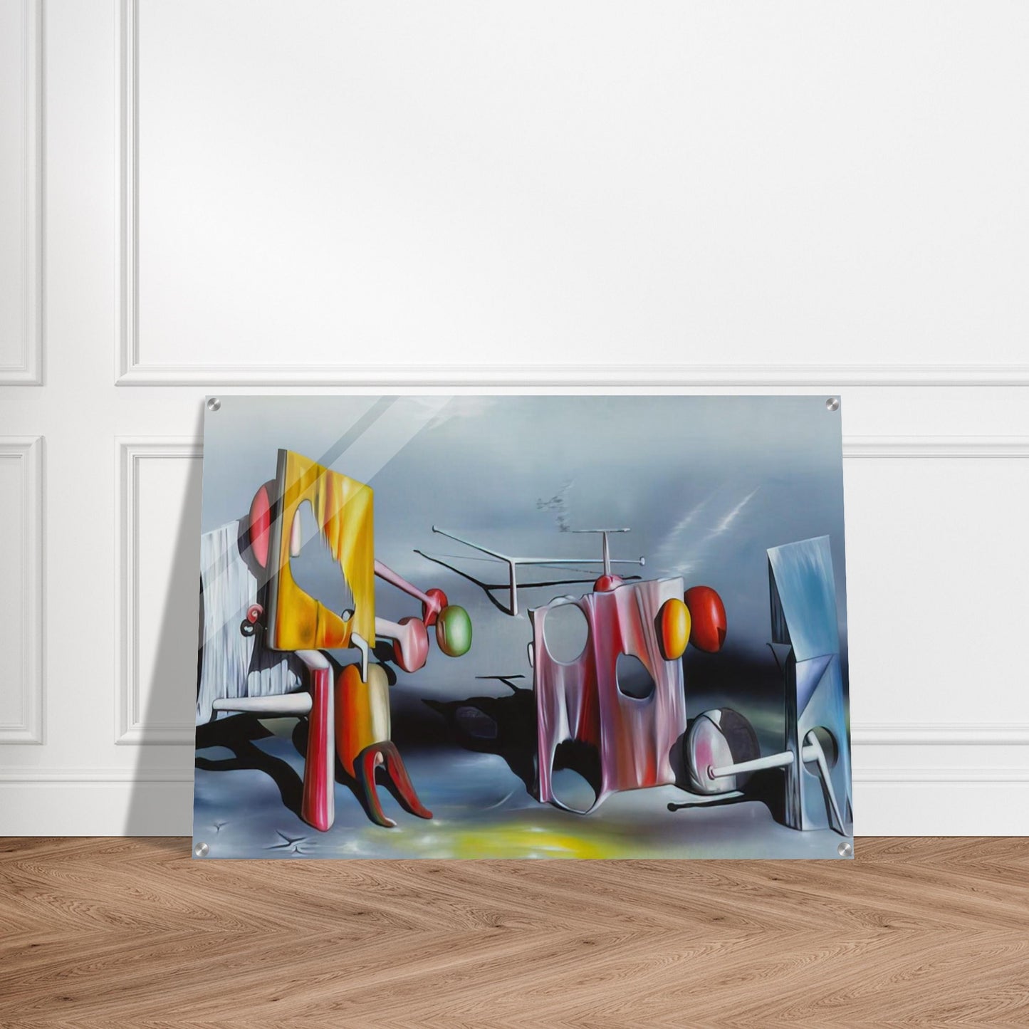Reply to Red - Yves Tanguy Acrylic Print - 70x100 cm / 28x40″ inches | Yves Tanguy Wall Art | Yves Tanguy Prints