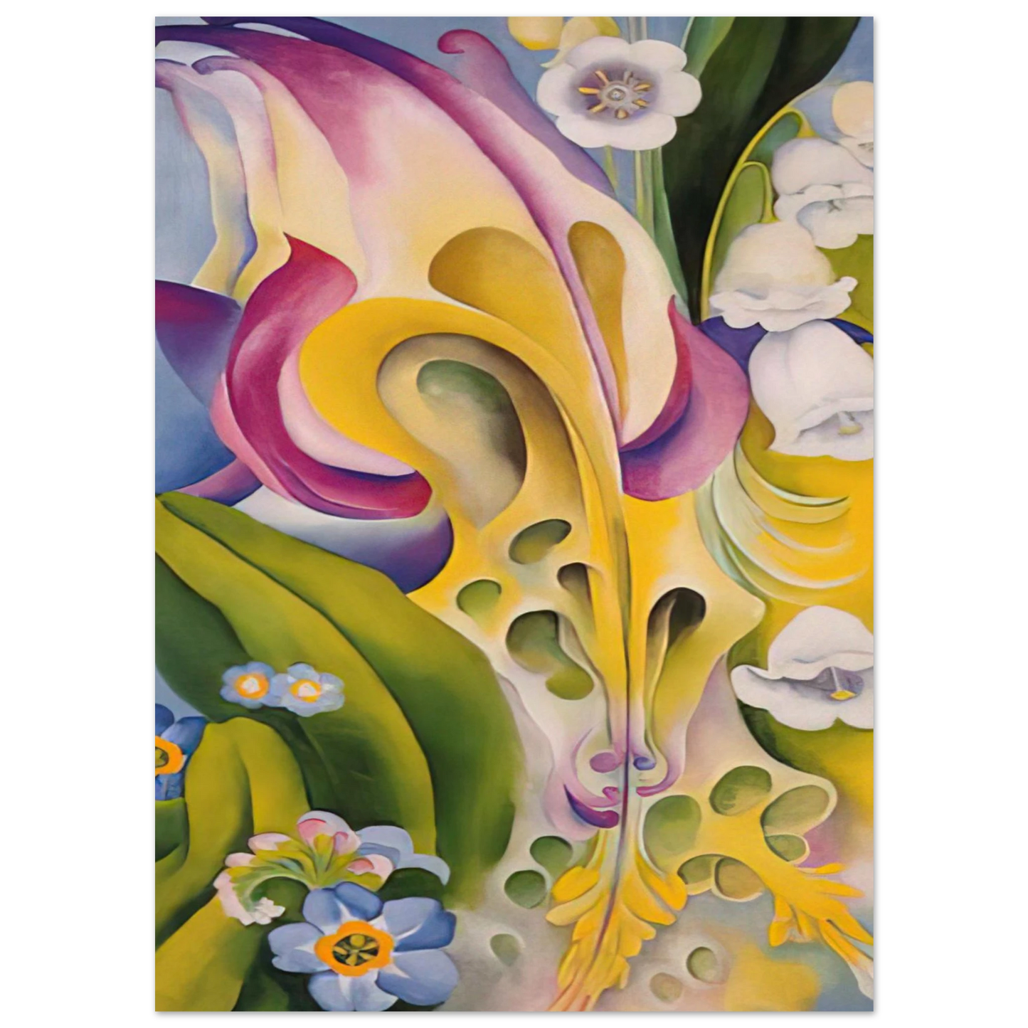 Georgia O'Keeffe - From the Old Garden No 2 Fine Art Poster - 40x60 cm / 16x24 inches