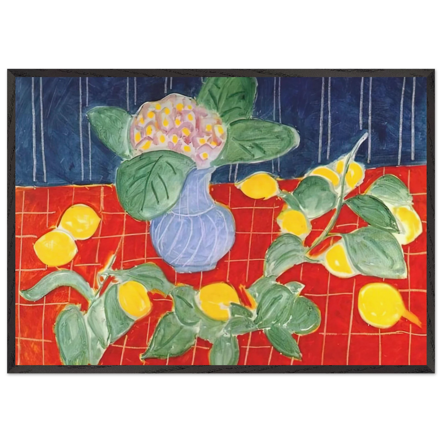 LEMONS AND SAXIFRAGES 1943 - Henri Matisse Framed Art Print – Black Wooden Frame - Default Title - -Framed Art Print