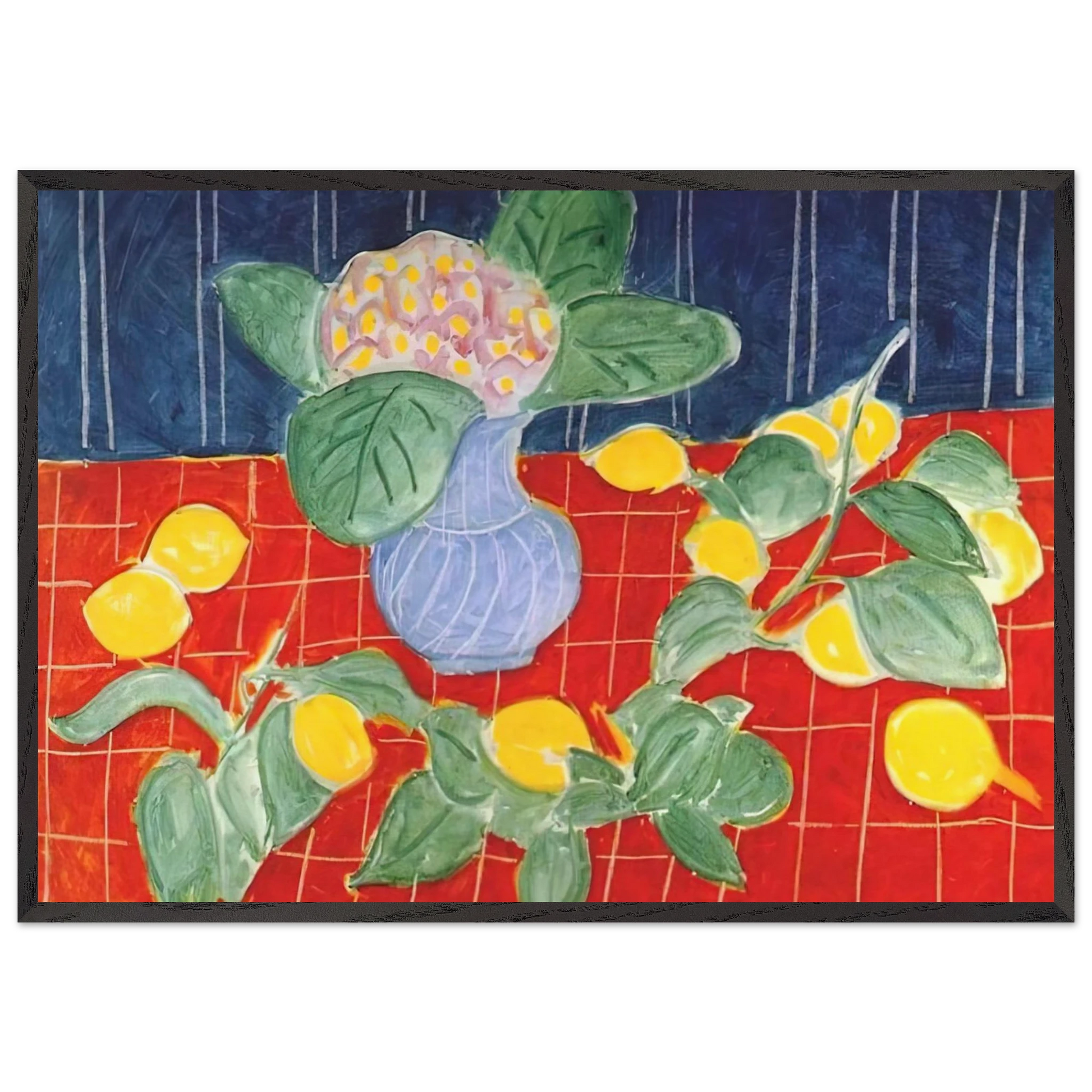 LEMONS AND SAXIFRAGES 1943 - Henri Matisse Framed Art Print – Black Wooden Frame - Default Title - -Framed Art Print