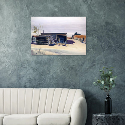 Adobes and Shed, New Mexico - Edward Hopper Brushed Aluminum Print - 70x100 cm / 28x40 inches | Edward Hopper Aluminum Print | Edward Hopper Prints