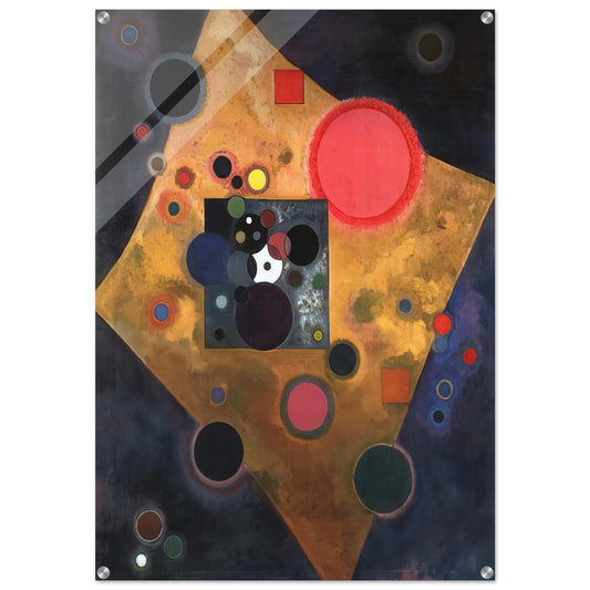 ACCENT ON ROSE 1926 - Wassily Kandinsky Acrylic Print - 70x100 cm / 28x40″ inches