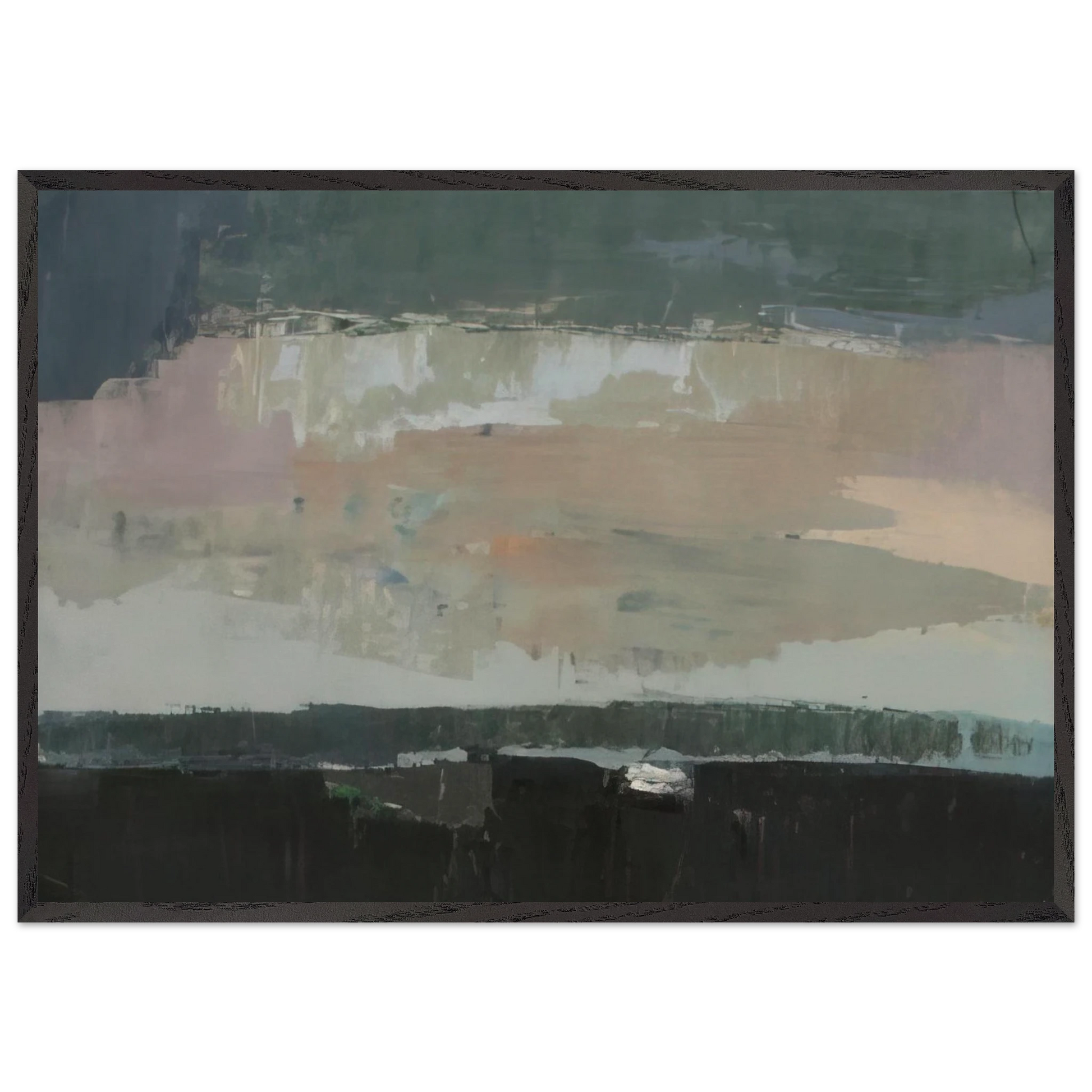 Gentilly - 1952 - Nicolas de Stael Framed Art Print – Black Wooden Frame - Default Title - -Framed Art Print