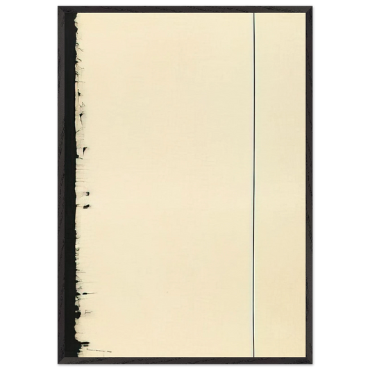 The Station of the Cross - Fifth Station - Barnett Newman Framed Art Print – Black Wooden Frame - Default Title - -Framed Art Print